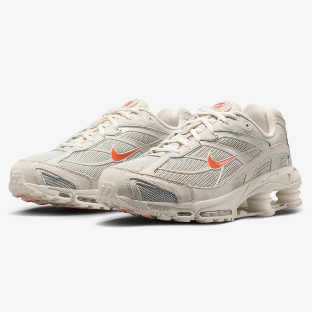 New Nike Shox Ride 2 Shoes - Light Bone/ Orange (HQ5412-072)